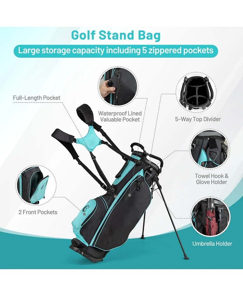 Mecale Women s Complete Golf Club Set with Stand Bag