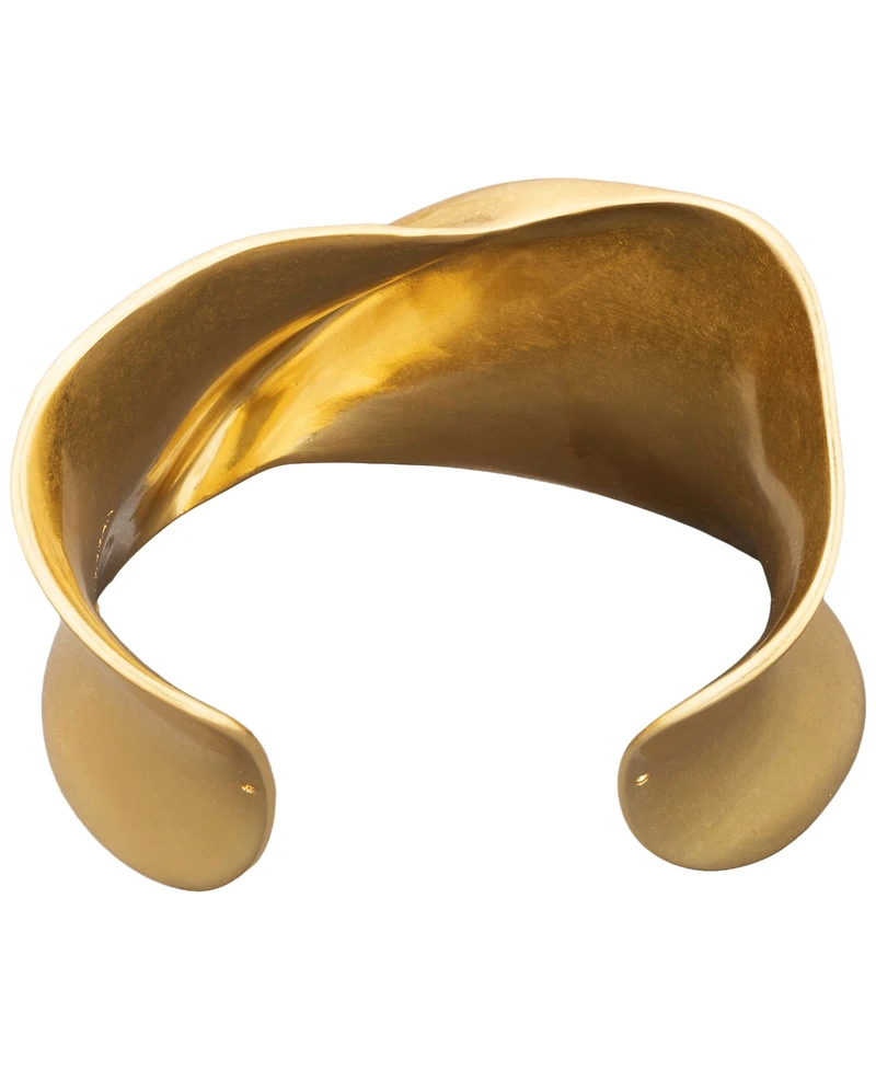 Donna Karan Gold-Tone Dynamic Twisted Cuff Bracelet