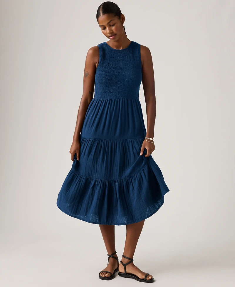 Levi's Women's Cely Smocked Tiered Dress