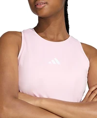 adidas Women's 3-Stripes Padded Crewneck Tank Top