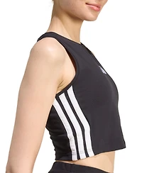adidas Women's 3-Stripes Padded Crewneck Tank Top