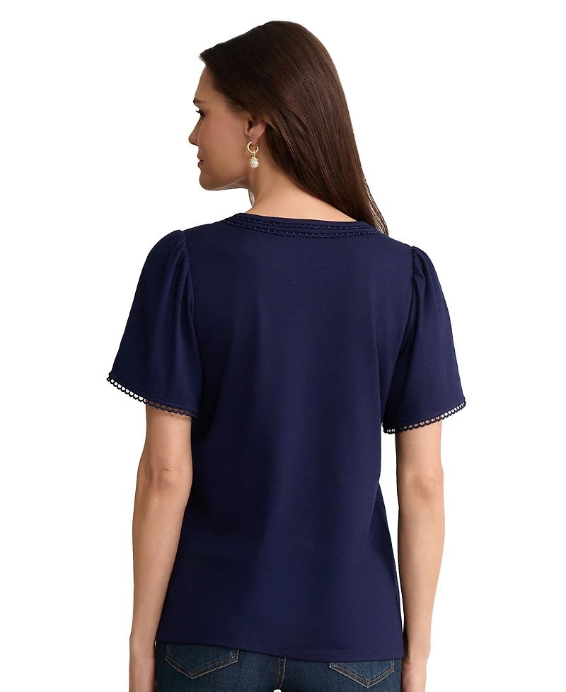 Jones New York Women's V-Neck Top