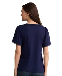 Jones New York Women's V-Neck Top