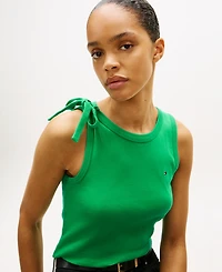 Tommy Hilfiger Women's Bow Detail Crewneck Tank Top