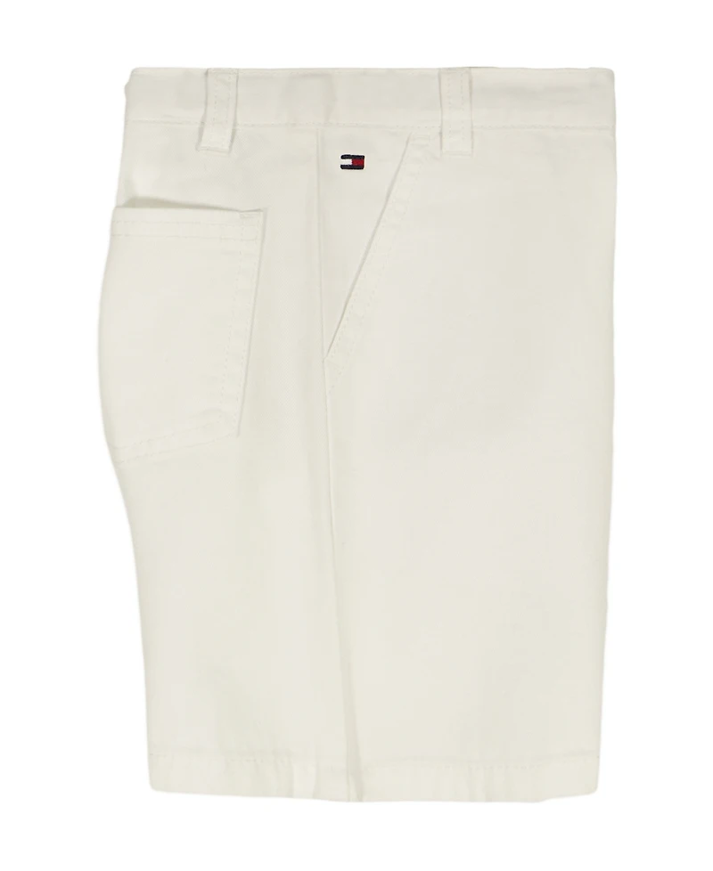 Tommy Hilfiger Baby Boys' Printed Poplin Short-Sleeve Shirt and Twill Shorts, 2-Piece Set