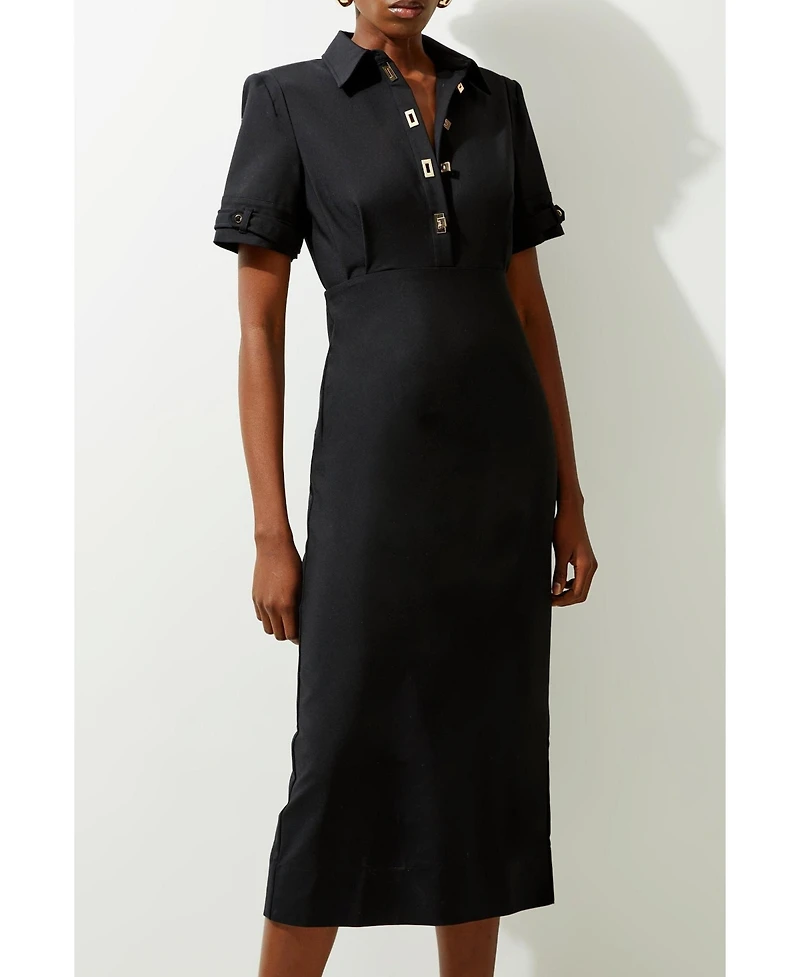 Karen Millen Women's Techno Shirt Dress