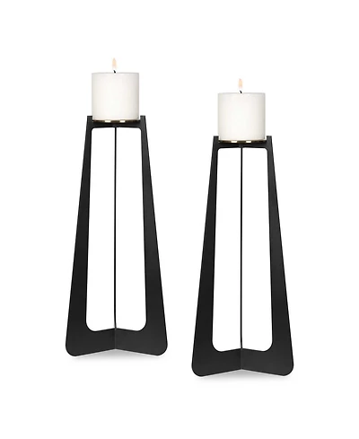 Uttermost Columnar Candleholders, Set of 2