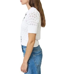Central Park West Women's Charli Eyelet Stitch Top