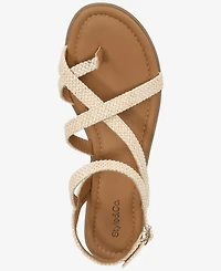 Style & Co Women's Riverr Raffia Flat Sandals, Macy's Exclusive