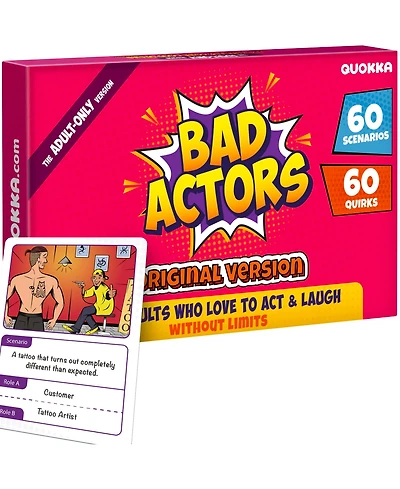 Quokka Family Board Games - Improv Card Game - Roleplay Games for Family Night - Fun Board Game for Kids and Adults