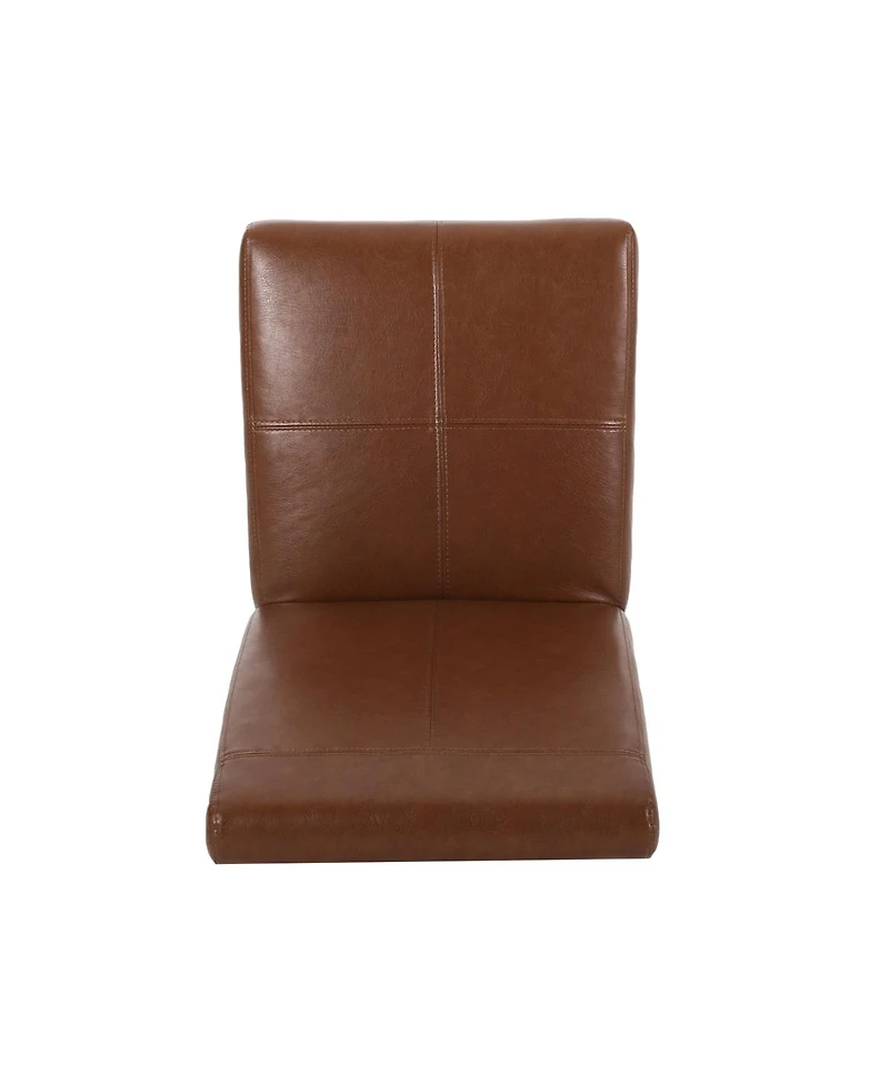 Streamdale Furniture Upholstered Armless Dining Chairs with T-Stitch Design