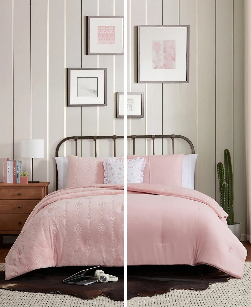 Wrangler Steer Head Stripe 4-Pc. Comforter Set, Full/Queen