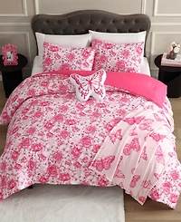Betsey Johnson Sketch Toile Microfiber 4-Pc. Comforter Set