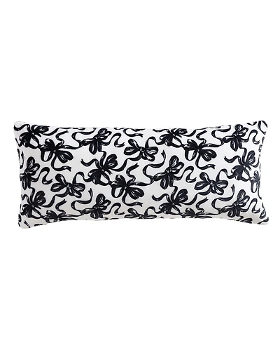 Betsey Johnson Ballet Bows Novelty Decorative Pillow, 48" X 20"