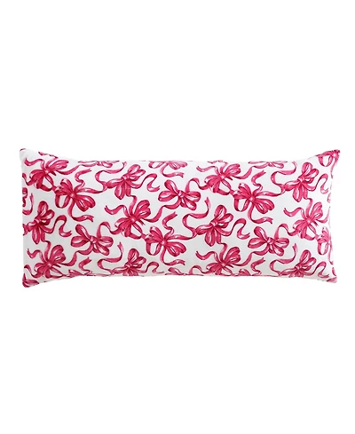 Betsey Johnson Ballet Bows Novelty Decorative Pillow, 48" X 20"