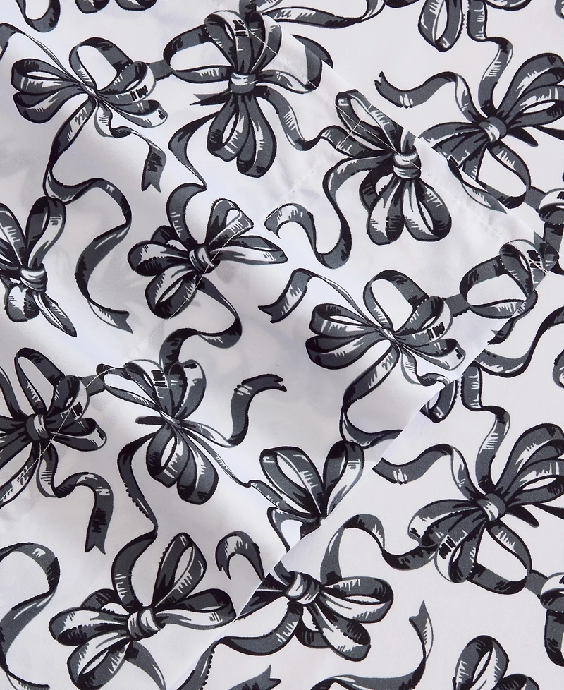 Betsey Johnson Ballet Bows Microfiber 4-Pc. Sheet Set