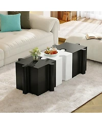 Streamdale Furniture Modular Outdoor Side Table with Puzzle Design