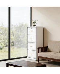 Rainsken 4-Drawer File Cabinet with Lock