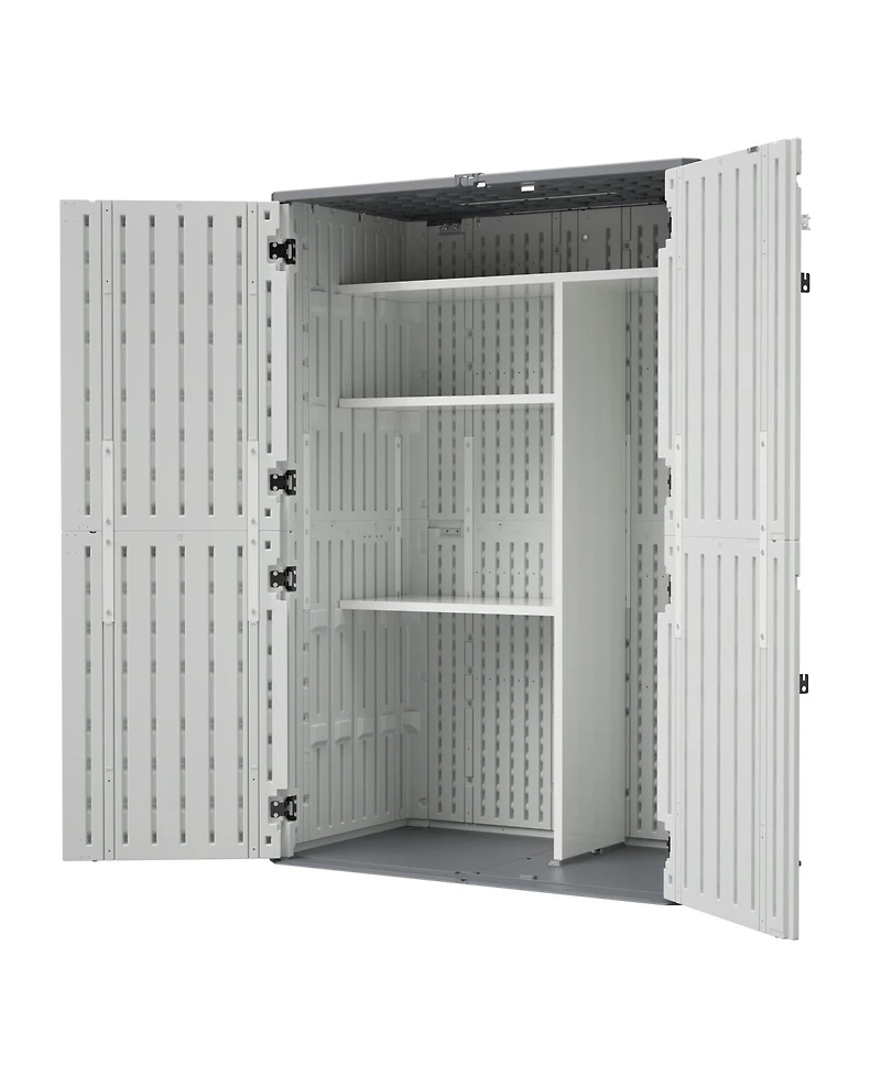 Streamdale Furniture Rust Proof Resin Garden Storage with Partitions - Weatherproof, Spacious, Uv Resistant