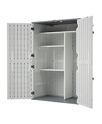 Streamdale Furniture Rust Proof Resin Garden Storage with Partitions - Weatherproof, Spacious, Uv Resistant