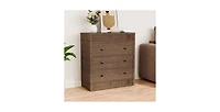 gaomon 3 Drawer Dresser for Bedroom, Fluted Chest of Drawers, Modern Wooden Nightstand Storage Cabinet