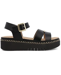 Mia Women's Jacklyn Ankle Strap Flatform Casual Sandals