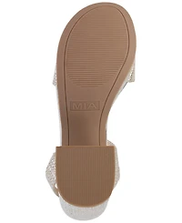 Mia Women's Renee Raffia Block Heel Platform Sandals