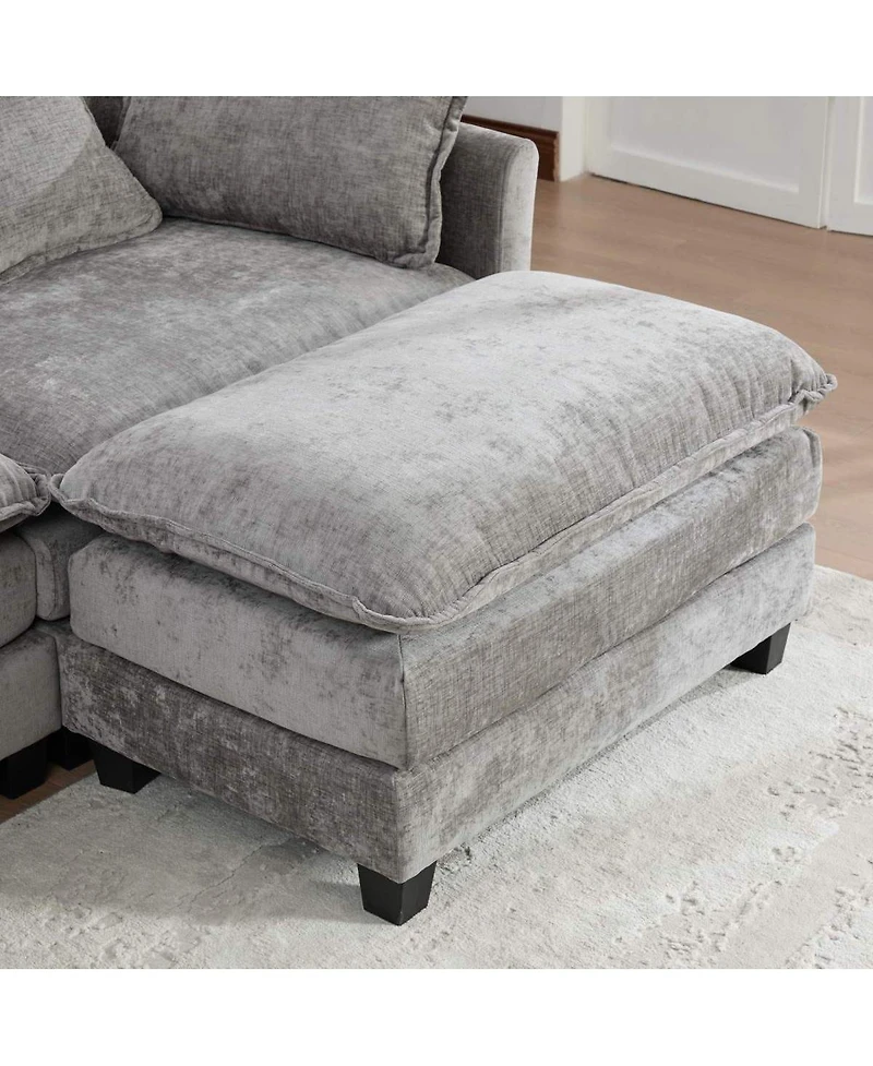 Streamdale Furniture Cloud Couch: Skin-friendly Chenille, Cloud-like Comfort