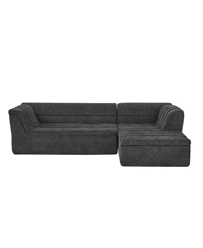 Streamdale Furniture L-Shaped Modular Sectional Sofa with Chaise, Chenille Upholstered