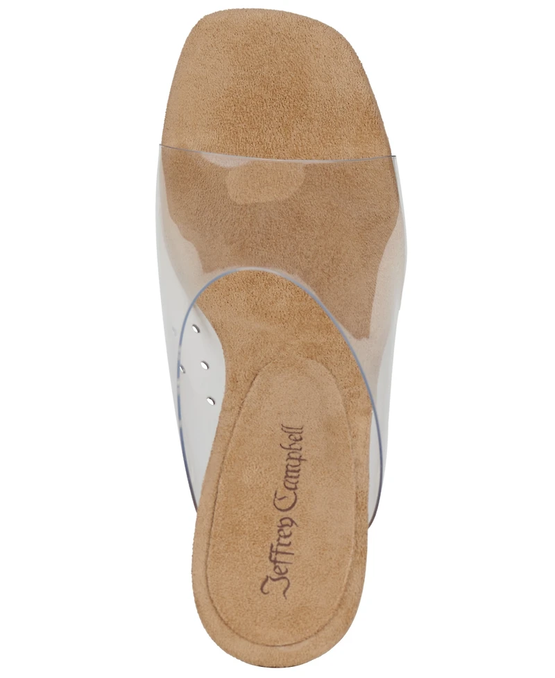 Jeffrey Campbell Women's Acetate Vinyl Wedge Heel Sandals