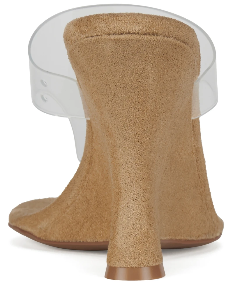 Jeffrey Campbell Women's Persistent Vinyl-Thong Wedge Heel Sandals