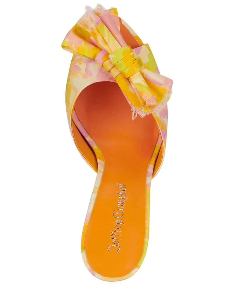 Jeffrey Campbell Women's First Kiss Bow Slip-On Dress Sandals