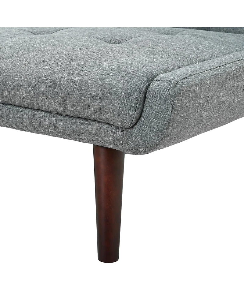 Streamdale Furniture Convertible Futon Sofa Bed, 63" Sleeper Couch with Adjustable Backrest