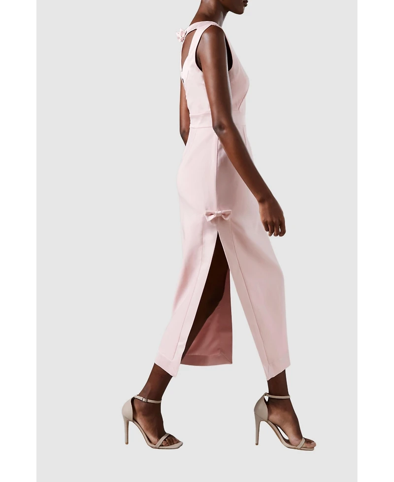 Coast Women's Bow Detail Round Neck Midaxi Dress