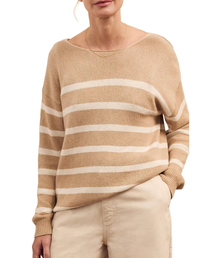 Celtic & Co. Women's Gauzy Boat Neck Sweater