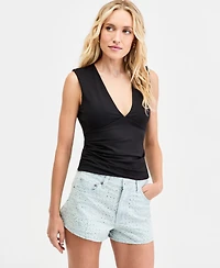 Bar Iii Women's Second Skin Sleeveless V-Neck Top, Macy's Exclusive