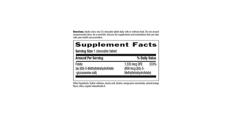 Country Life Methylfolate, 1333 mcg, 60 Lozenges