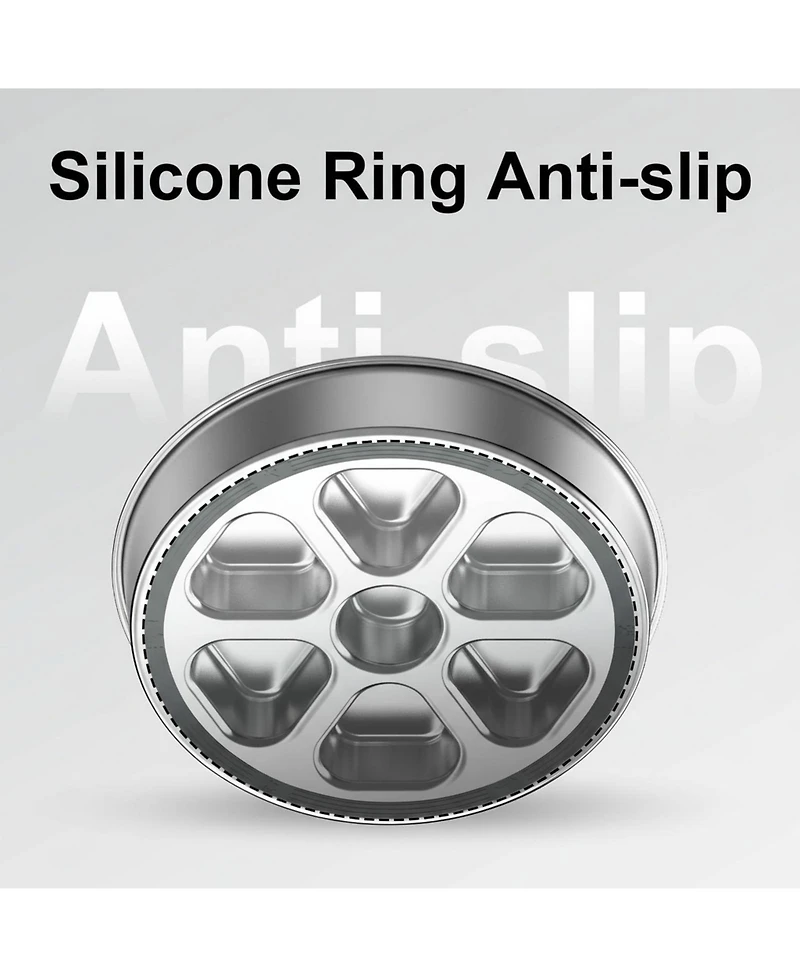 Aronkl 304 Stainless Steel Slow Feeder Dog Bowl 2.5 Cups Non-Slip Raised Design for Medium Large Dogs