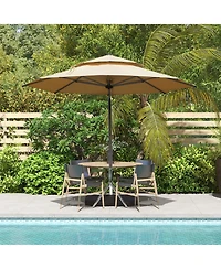 Mondawe Round Cantilever Umbrella with Center Pole