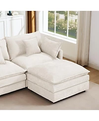 Streamdale Furniture Modular Sectional Sofa, 130.7" U Shaped Couch Set, 4-Seater Comfy Cloud Couch