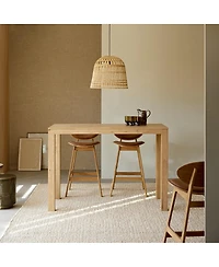 Tikamoon Eden solid oak bar table