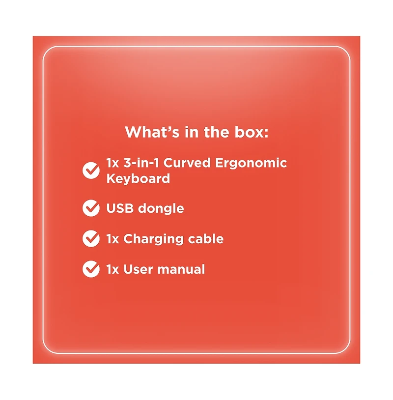 RadioShack 3-in-1 Curved Ergonomic Keyboard