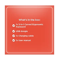 RadioShack 3-in-1 Curved Ergonomic Keyboard