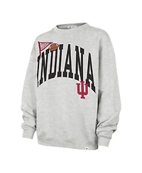 '47 Brand Women's Gray Indiana Hoosiers Icon Fleece Sweatshirt