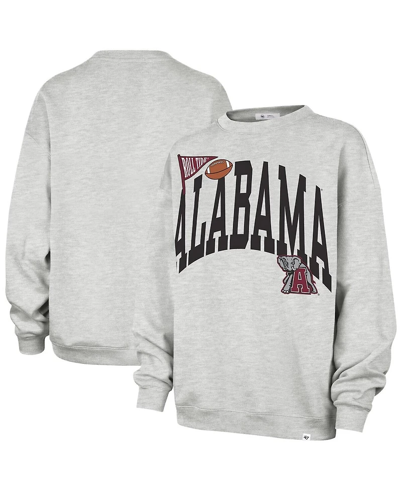 '47 Brand Women's Gray Alabama Crimson Tide Icon Fleece Sweatshirt