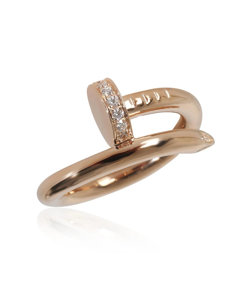 Pre-Owned Cartier Juste Un Clou Ring, Diamonds (Rose Gold)