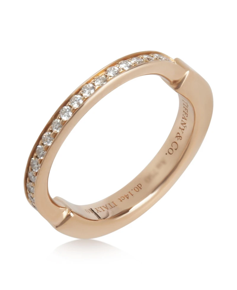 Pre-Owned Tiffany & Co Rose Gold Lock Ring