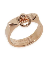 Pre-Owned Hermes Rose Gold Small Model Collier de Chien Ring