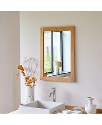 Tikamoon Solid Teak Framed Mirror Bathroom Living Room