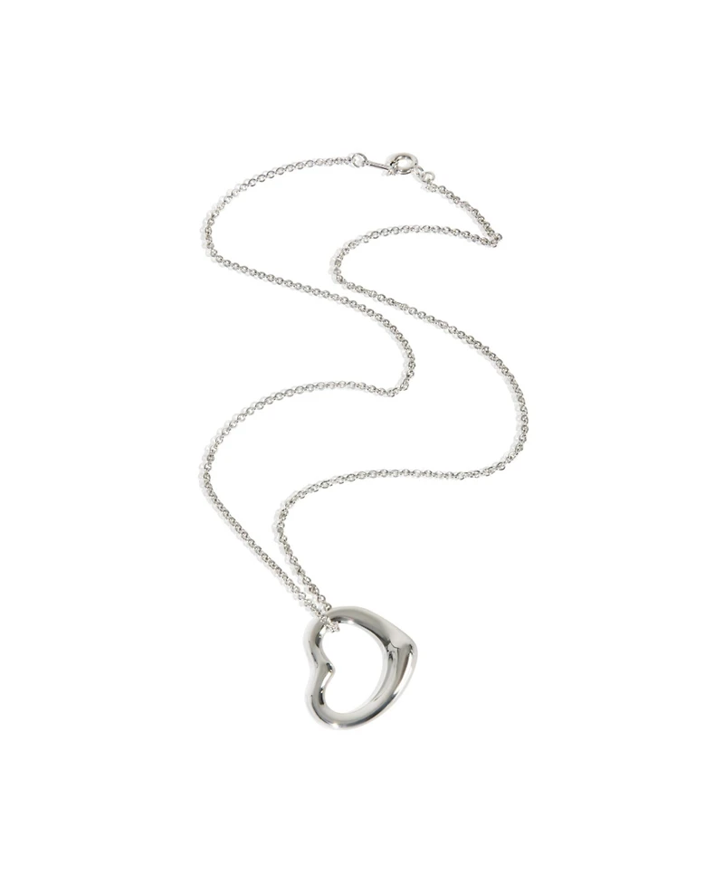 Pre-Owned Tiffany & Co Sterling Silver Elsa Peretti Open Heart Pendant